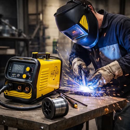 Kit Soldadora Y Careta Mig Inverter 130a Con Gas O Sin Gas