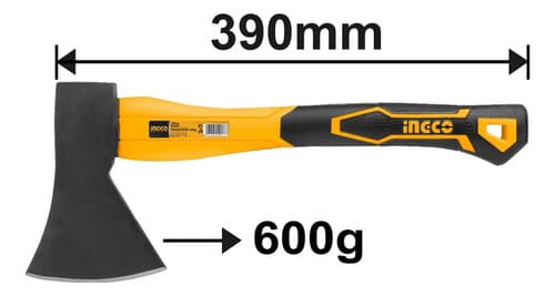 Hacha De Mano 600 Gr 39cm Ingco Hax0206008 - Tyt