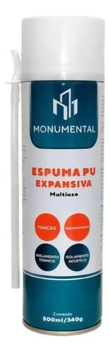 Espuma Expansiva De Poliuretano Monumental Con Aplicador 500 Ml