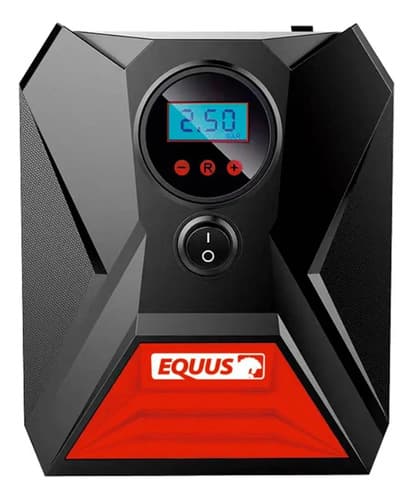 Compresor Inflador Coches Bicis Globos Digital Equus Color Rojo