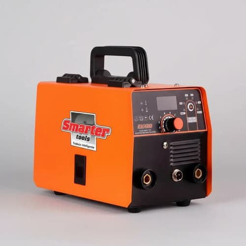 Soldadora Inverter Smarter Mig Flux Y Electrodo 100amp Fx120 Color Naranja Frecuencia 50-60