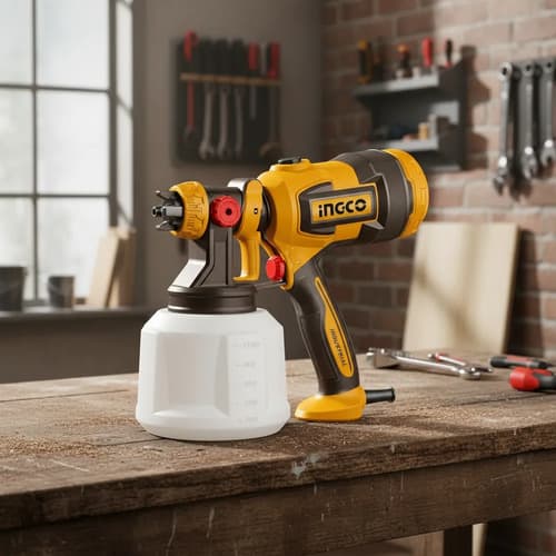 Equipo Pistola Pintar Electrica 530w T Plastico 1000ml Ingco