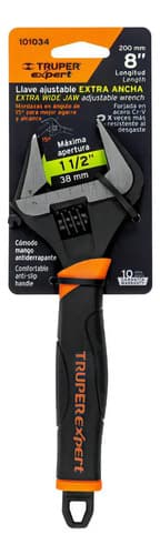 Llave Ajustable Boca Ancha 8'' Truper 101034