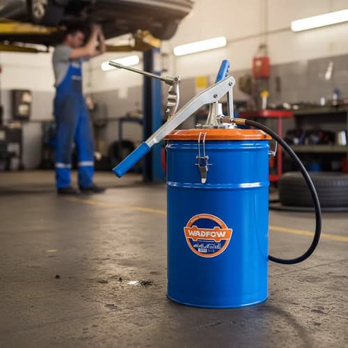 Engrasador Lubricador Manual 25kg Acero 295mm Wadfow