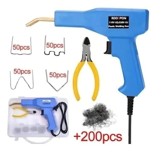 Soldadora De Plastico Grapadora Maquina Para Soldar Grapa Color Negro