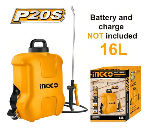 Fumigador Pulverizador P20s 16lt A Bateria 20v Ingco Cspli20 Color Amarillo