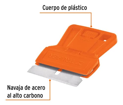Mini Raspador Plástico Con Navaja De 40mm Truper 12352