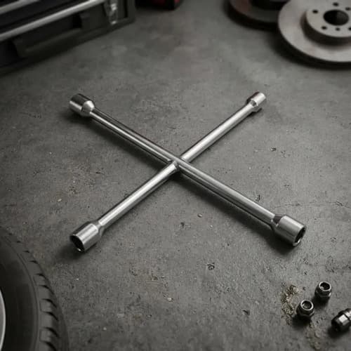 Llave Cruz Cromada 4 Bocas 17mm 19mm 21mm 23mm Reforzada