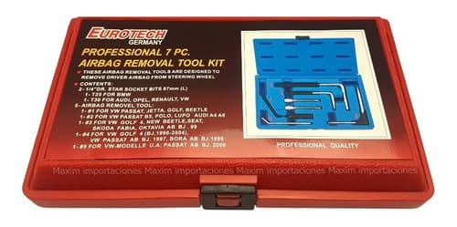 Removedor Extractor Airbag - Kit 7 Piezas - Eurotech