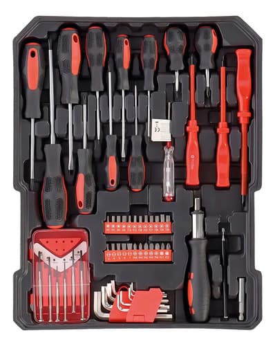 Valija Kit Caja Metalica Herramientas 499 Piezas Dimm Color Plateado
