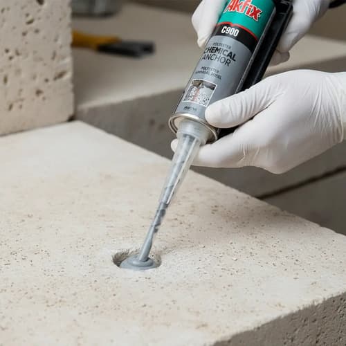 Anclaje Químico Bicomponente Tubo 300ml Akfix Anchorfix C900