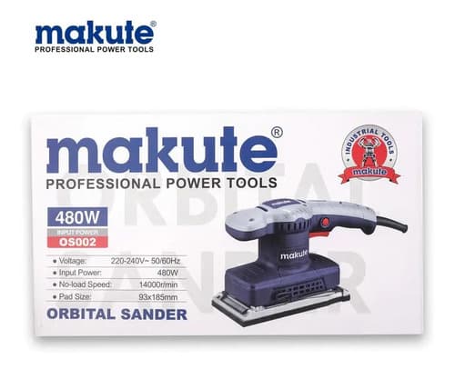 Lijadora Orbital Makute 480w, 1 Año De Garantía Azul Oscuro 220v