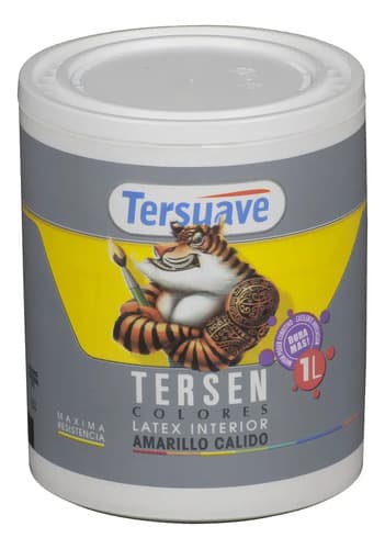 Latex Interior Tersen Mate 1 Litro Tersuave Color Amarillo
