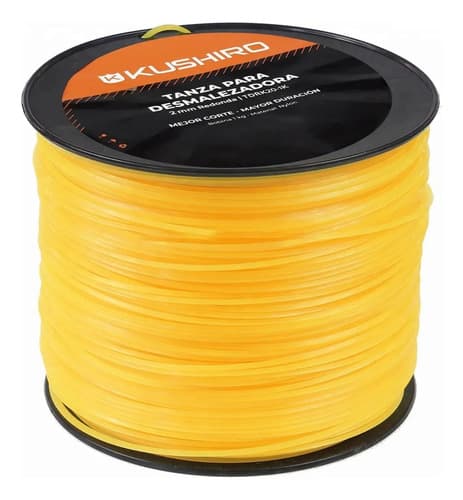 Tanza Grilon 2 Mm Desmalezadora Motoguadaña 1kg Kushiro Color Amarillo