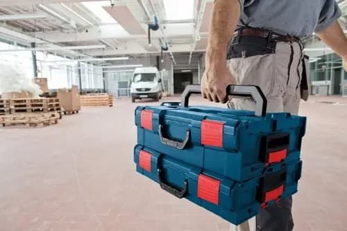 Caja De Herramientas Maletin Bosch 102 L-boxx Apilable Rex Azul Marino