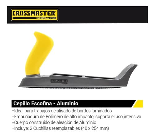 Cepillo Escofina Durlok Masilla Madera 40x254 Mm Crossmaster