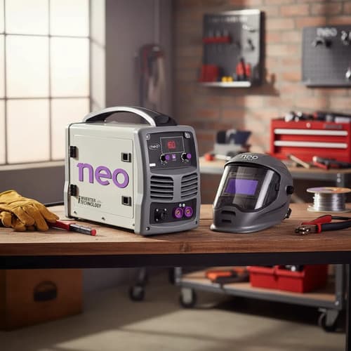 Combo Neo Soldadora Inverter Mig-mma-tig 200a Mascara Neo Gris