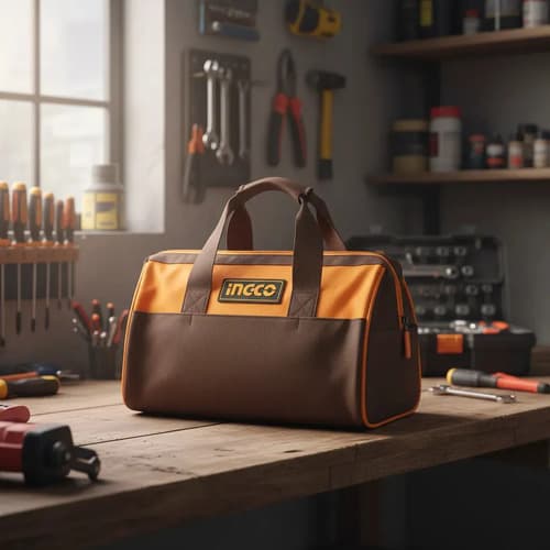 Bolso 13 Con 6 Bolsillos Ingco Htbg281328 Amarillo