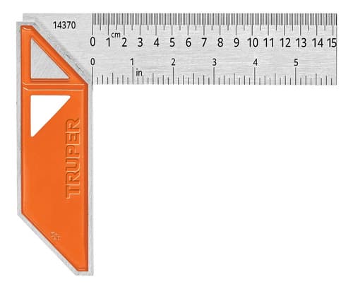 Escuadra Profesional Para Carpintero Acero 6´ Angular 14370 Color Plateado