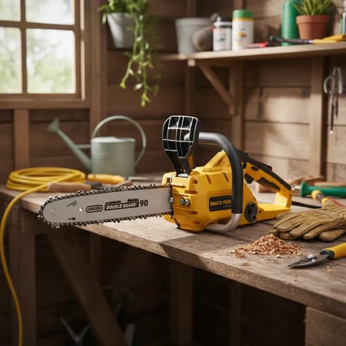 Motosierra 12 A Bateria 20v Ingco Cgsli2001 Linea P20s Amarillo