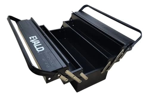 Caja De Herramientas Negra Reforzada Evald De 5 Cajones Tramontina Negro