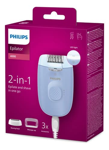 Depiladora Philips Serie 4000 Para El Cuerpo Celeste