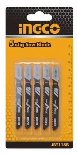 Set De Hojas Para Sierra Caladora Metal 5 Piezas Ingco Jsbt1