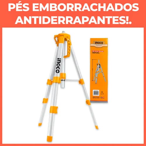 Trípode Ingco Para Niveles Láser Con Ajuste De Altura De 1,2 M