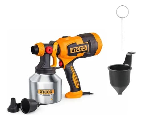 Pistola De Pintar Electrica 530w 1000ml Ingco Spg45061 Amarillo