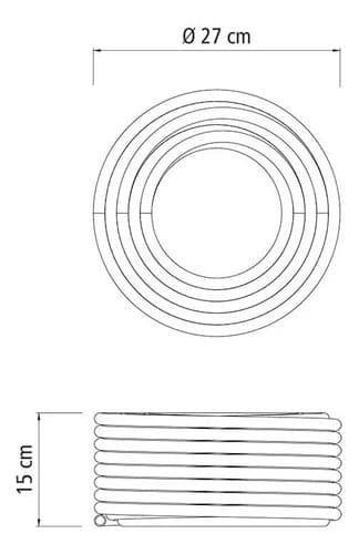 Manguera Flexible Tramontina De Pvc Verde De 3 Capas, 1/2 20 M