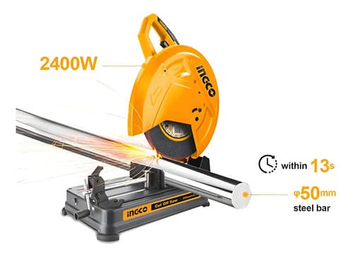 Tronzadora 3900rpm 14 Pulgadas 2400w Ingco Cos243558 Color Amarillo