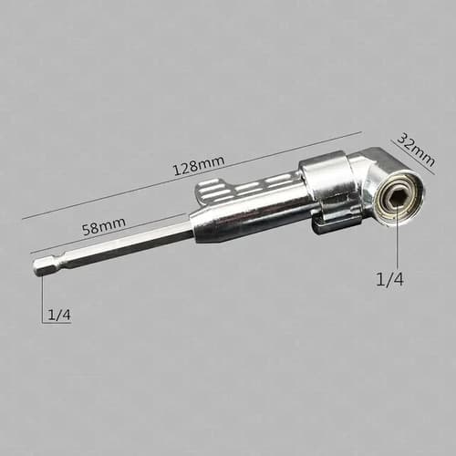 Adaptador Para Atornillador Angular A 90 Grados 1/4 Puntas