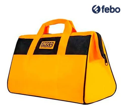 Bolso Porta Herramientas 16'' Ingco Htbg281628 Color Naranja