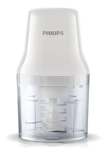 Picadora Philips Daily Collection 450w/ Chopper/ Hr1393 Blanco