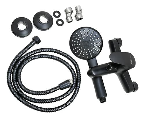 Monocomando Negro Mate Para Ducha Italomix Lh-3259