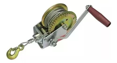 Malacate Manual Con Cable De Acero, 453kg, Linga 9 Mts. Hnt