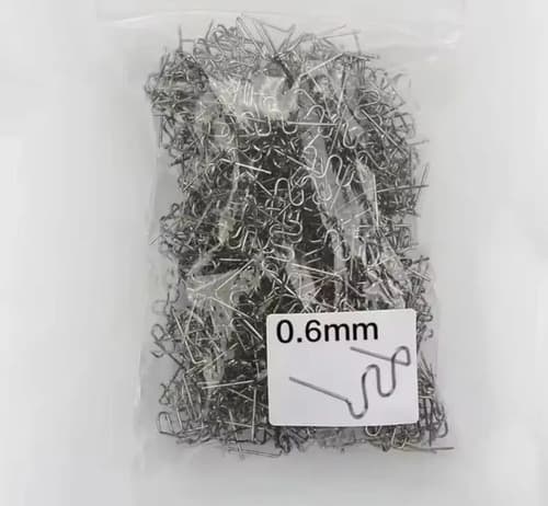 Grampas Alambre Para Soldador De Plastico 250 Piezas Plateado