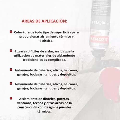 Caja X 12 Penosil Espuma Proyectable Aislacion Termoacustica