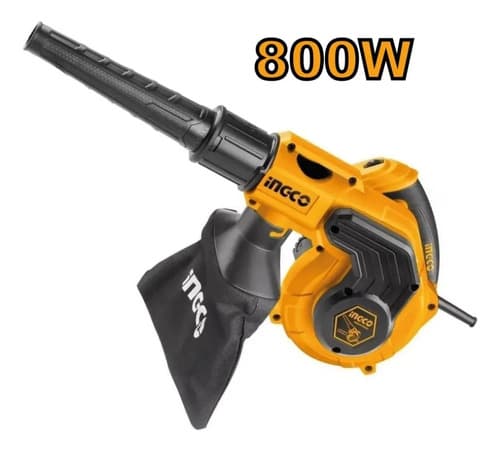 Sopladora Aspiradora Hojas Jardin Ingco 800w Ab8008 Amarillo