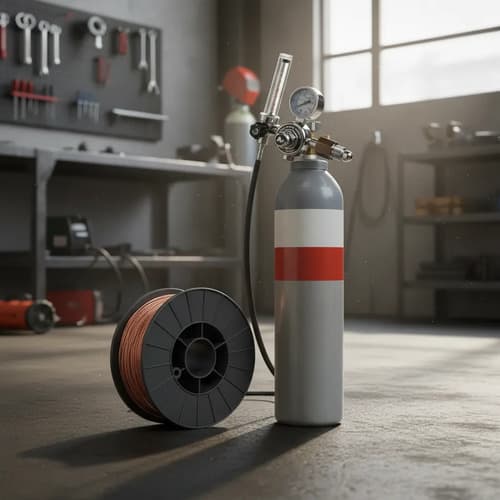 Tubo De Mezcla 2 Mts Cubico + Manometro + Rollo 5 Kg Plateado