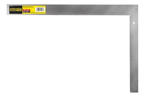 Escuadra Carpintero En Acero 400x600mm Crossmaster 9932166 Plateado