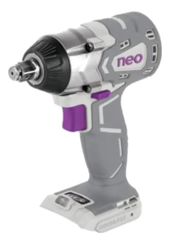 Llave De Impacto Neo A Bateria + Cargador Y Bateria Color Gris