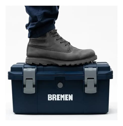 Caja Herramientas Plastica Mediana 45cm Bremen Color Azul