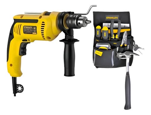 Taladro Eléctrico Stanely + Bolso De Herramientas Stst511324 - Amarillo