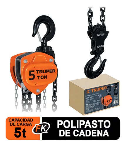 Polipasto De 5 Ton 16828 Color Naranja