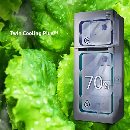 Heladera Samsung Rt29k507js8 Invert 308lts Inox S/disp Acero Inoxidable