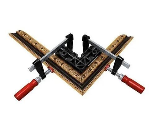 Escuadra Milescraft Clampsquare 2 Piezas Plástico Ángulo 90° Negro