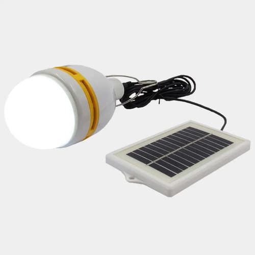 Lampara Led Recargable Con Luz Solar - 3m De Cable Blanco Frío