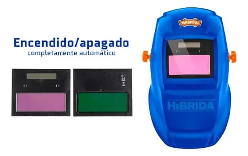 Careta Soldar Fotosensible Wadfow Wwh-2501 - Eli Color Azul
