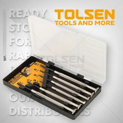 Juego De 6 Destornilladores De Precision Tolsen 20031